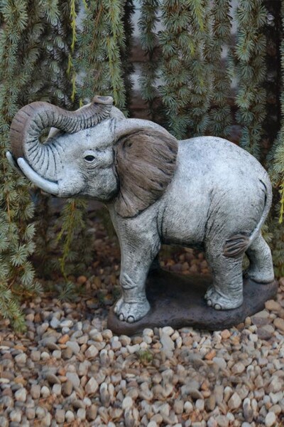 Elephant Cement Sculpture Massarelli Statuary Garden Statue Large